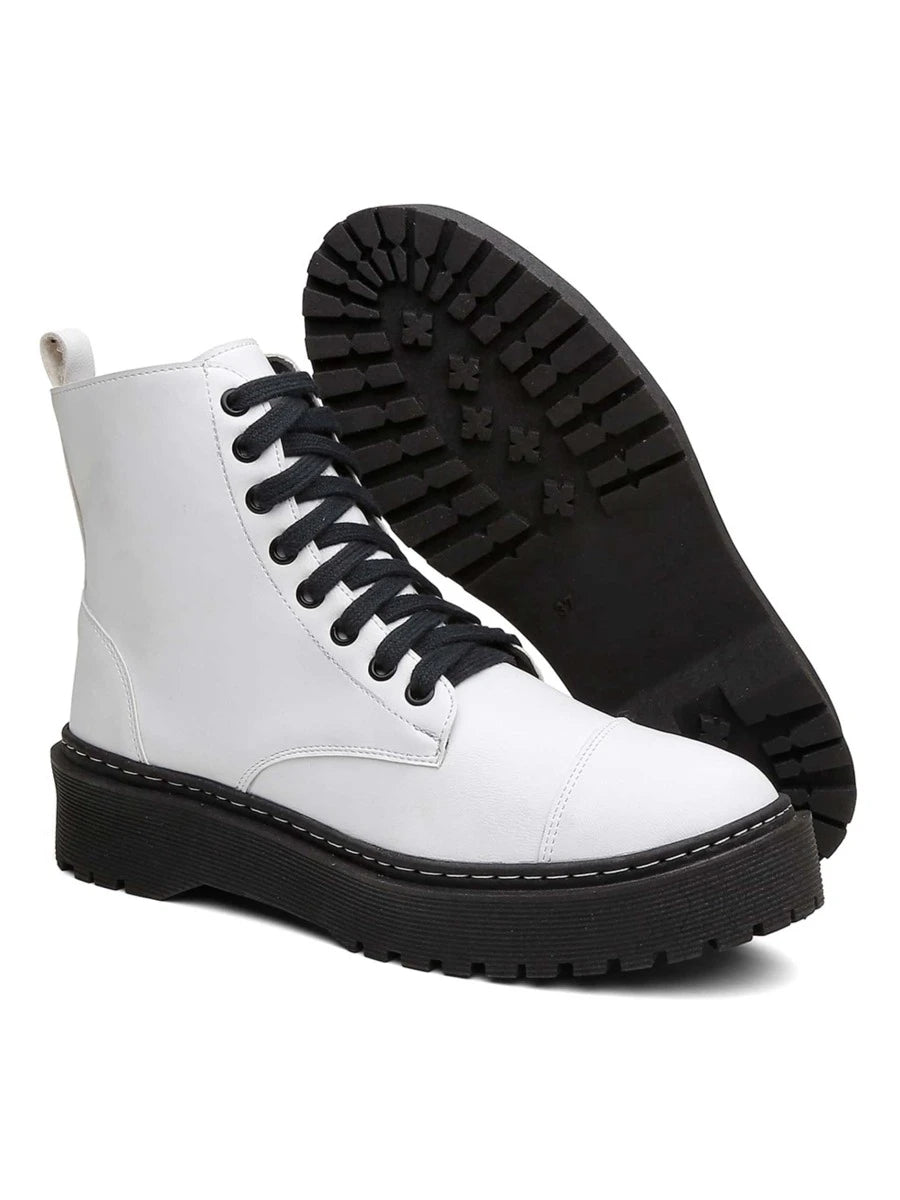 Bota Feminina Verona Vober Casual Branco