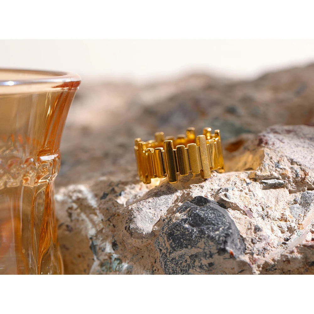 Anel Ajustável Banhado Ouro 18k - Zarela