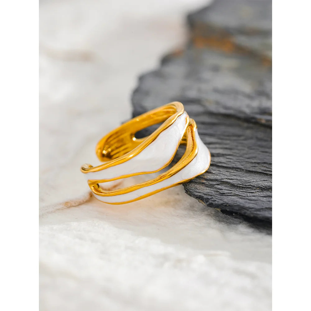 Anel Ajustável Banhado Ouro 18k - Yndra