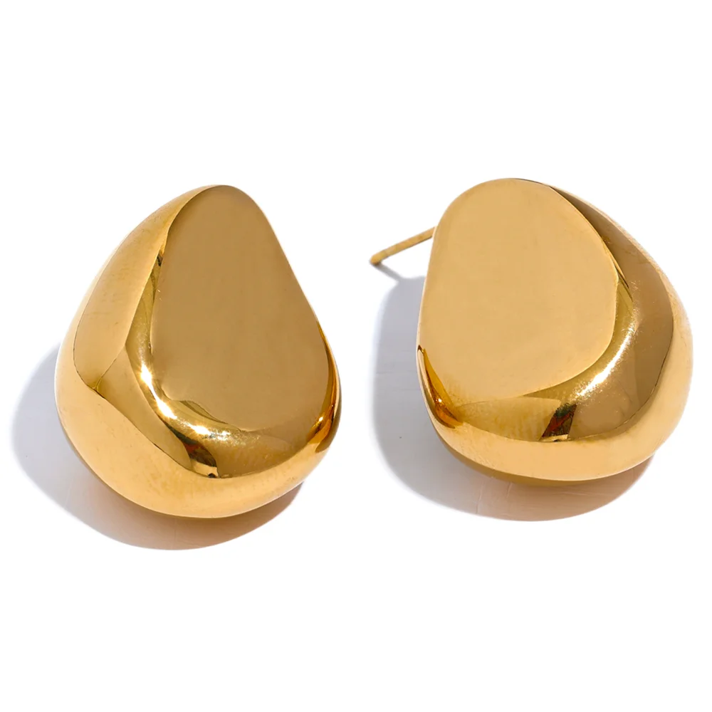 Brinco Banhado a Ouro 18k Gota Uniforme - Drop
