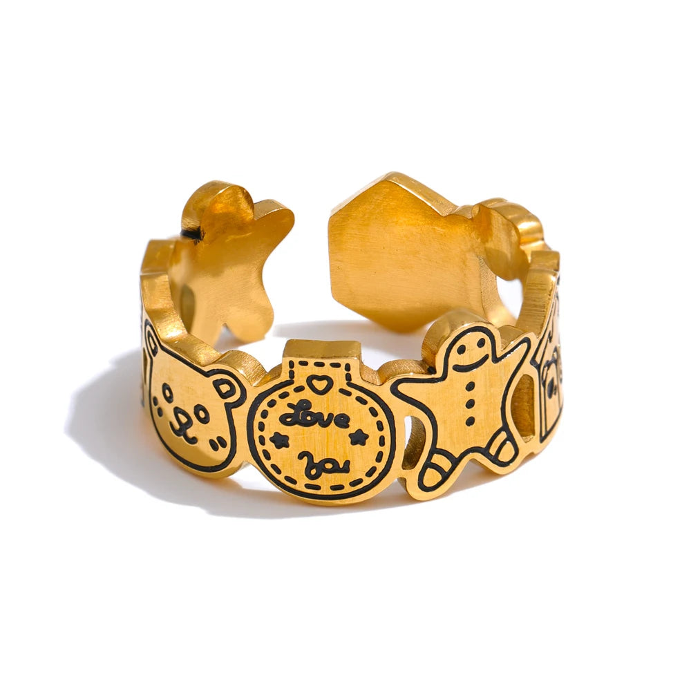 Anel Ajustável Banhado Ouro 18k - Minorya