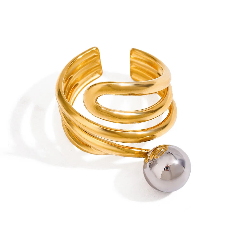 Anel Ajustável Banhado Ouro 18k - Lumivelle