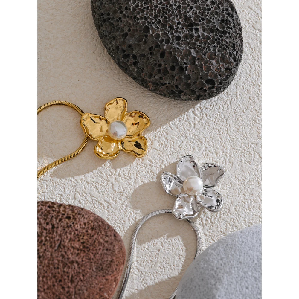 Colar Flor Banhado em Ouro 18k - Gallica