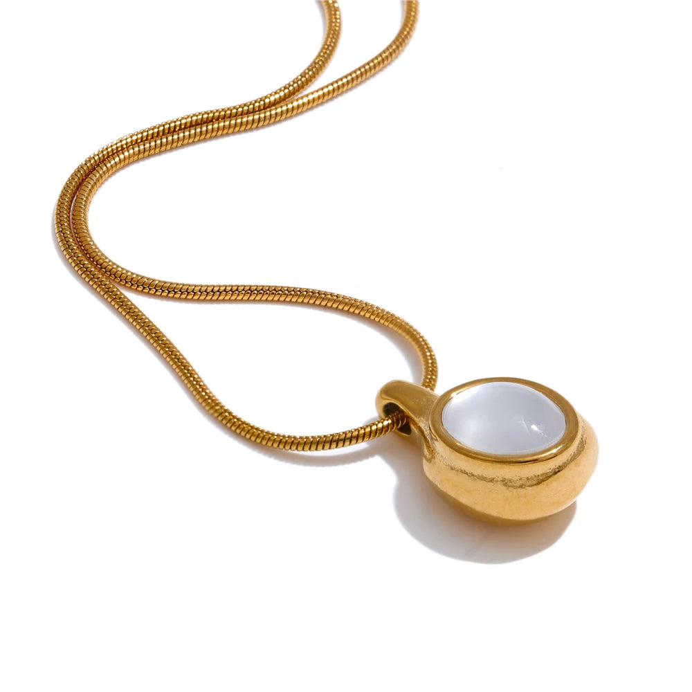 Colar Banhado em Ouro 18k - Espelho