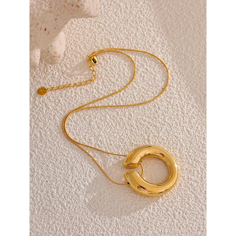 Colar Banhado em Ouro Circular 18k - Azine