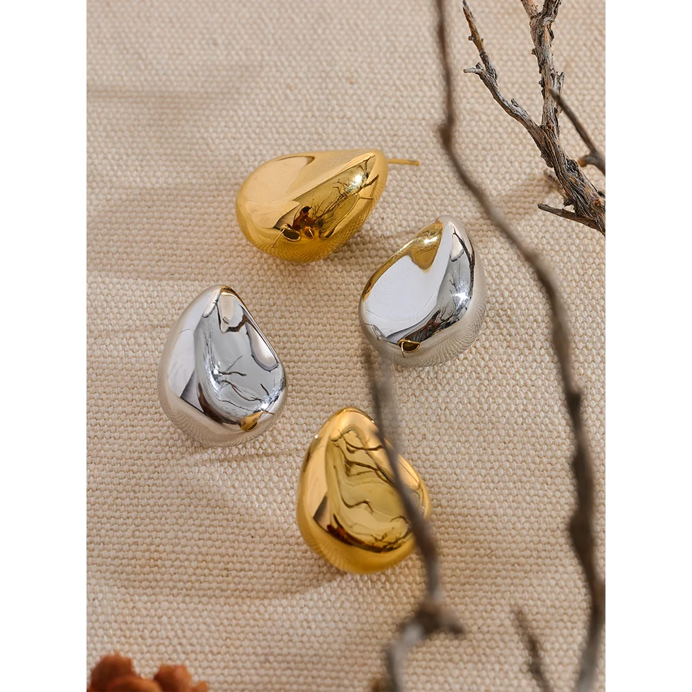 Brinco Banhado a Ouro 18k Gota Uniforme - Drop