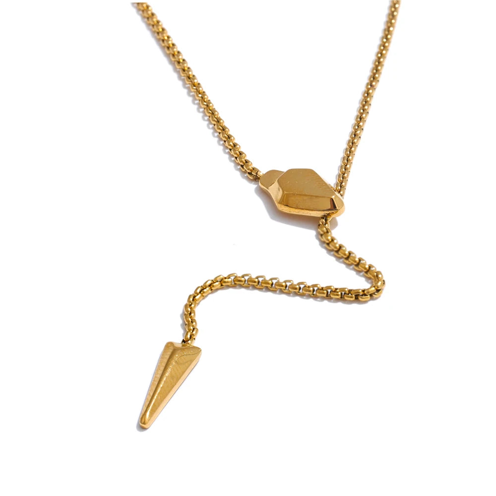 Colar Banhado em Ouro 18k Cobra Gota - Dracona