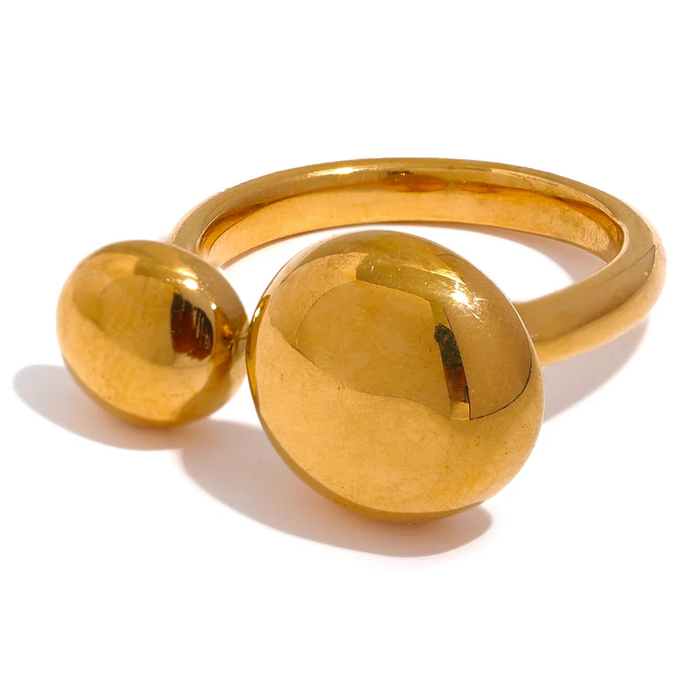 Anel Ajustável Banhado Ouro 18k - Calissa