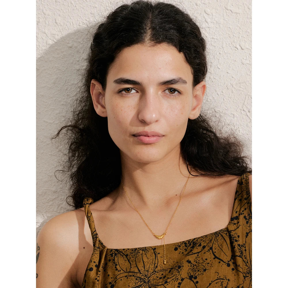 Colar Banhado em Ouro 18k - Aurora Boreal