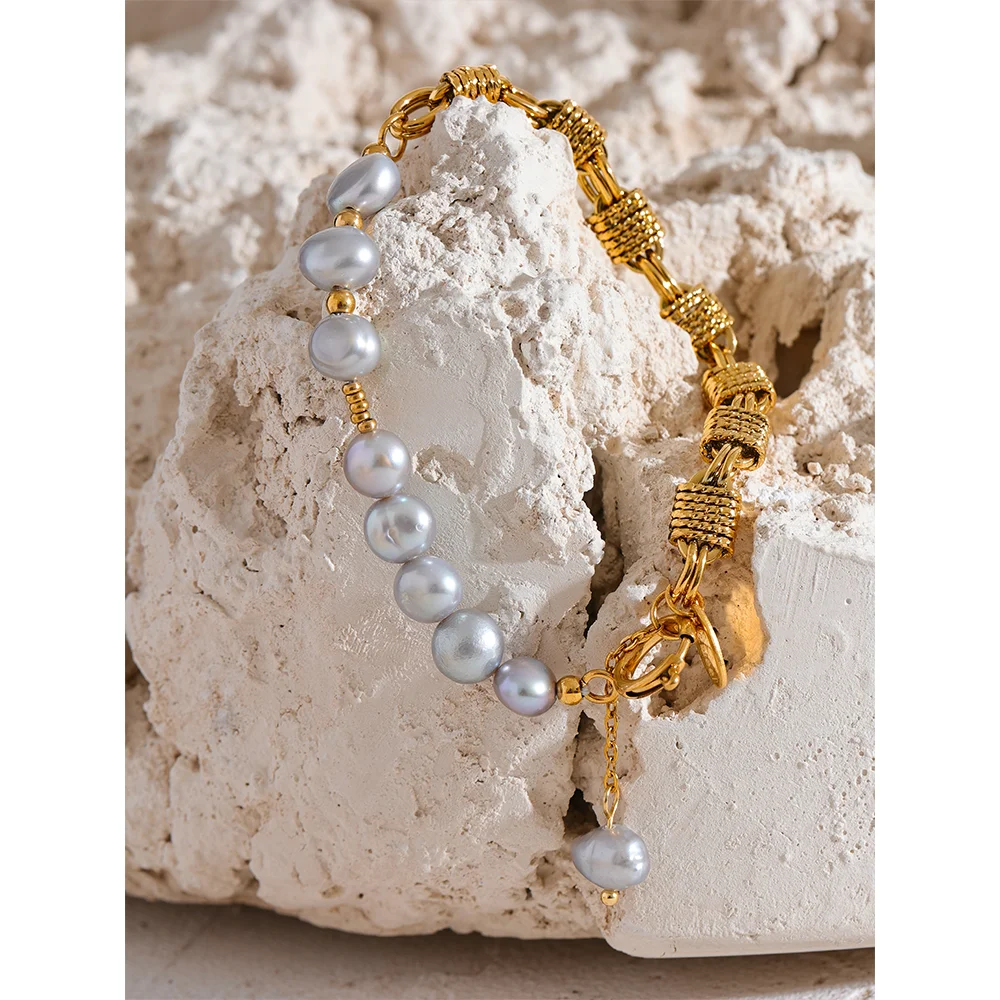 Pulseira Pérola Banhado em Ouro 18k - Avyssa