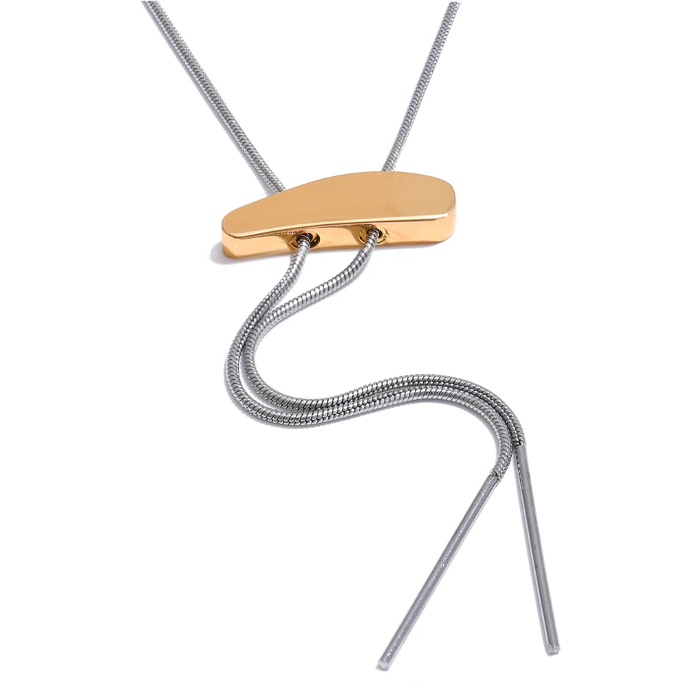 Colar Banhado em Ouro 18k - Geométrico Médio