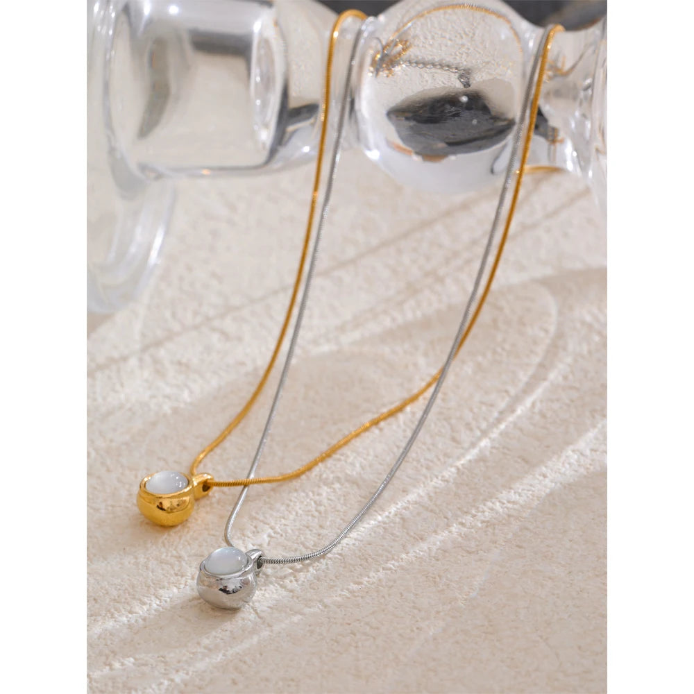 Colar Banhado em Ouro 18k - Espelho