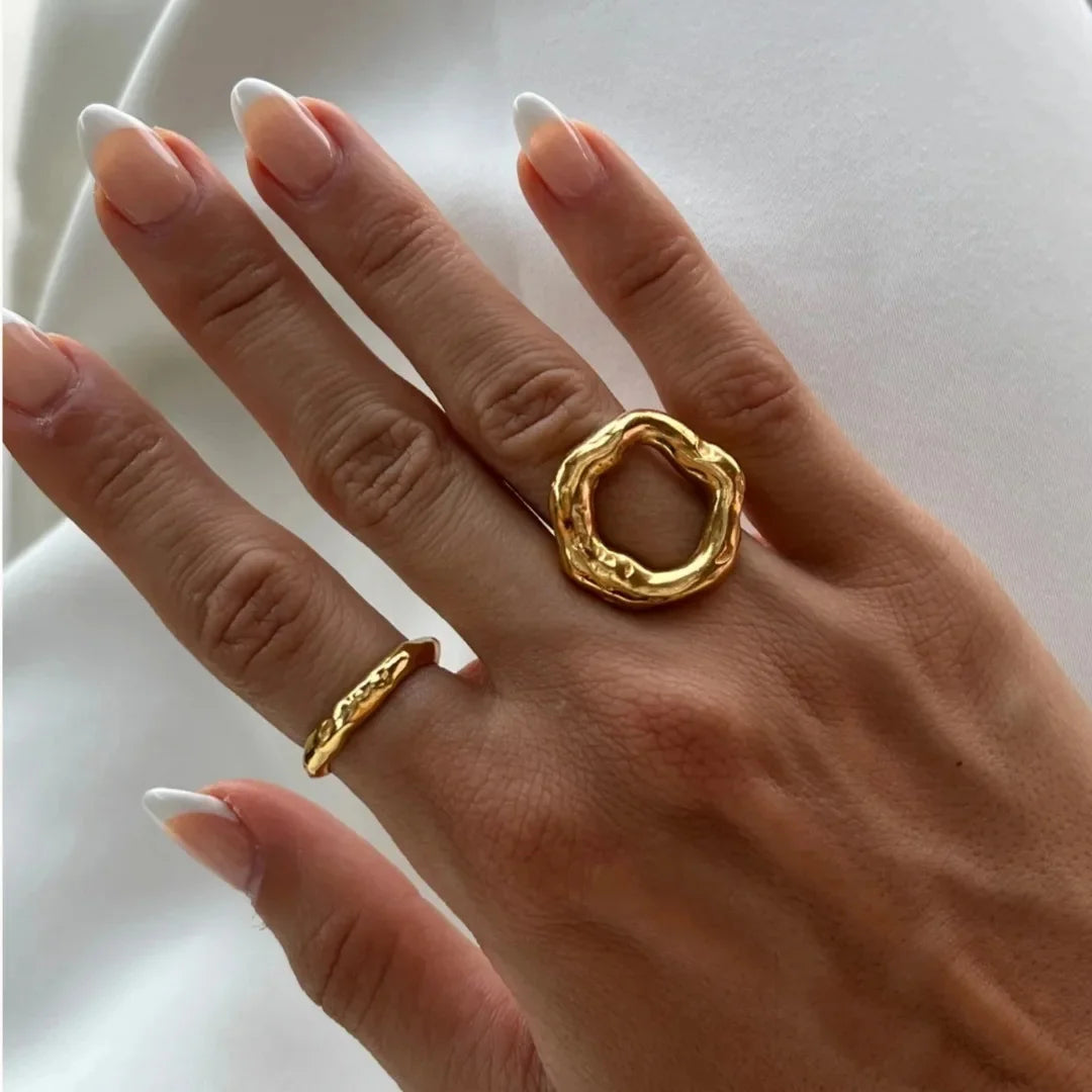 Anel Ajustável Banhado Ouro 18k - Claravelle