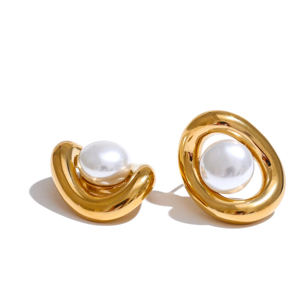 Brinco Banhado a Ouro 18k em Pérola - Argô