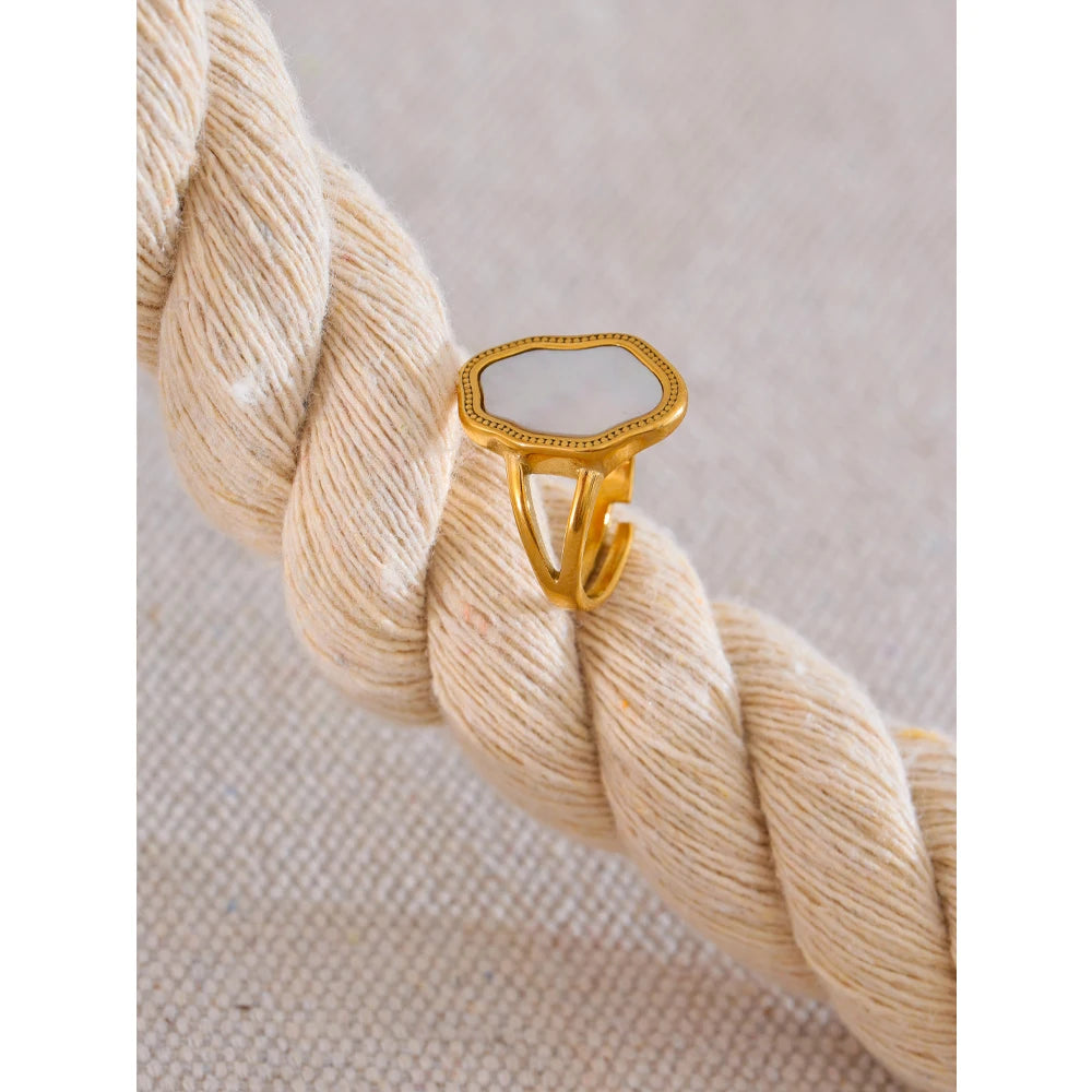 Anel Ajustável Banhado Ouro 18k - Thessia