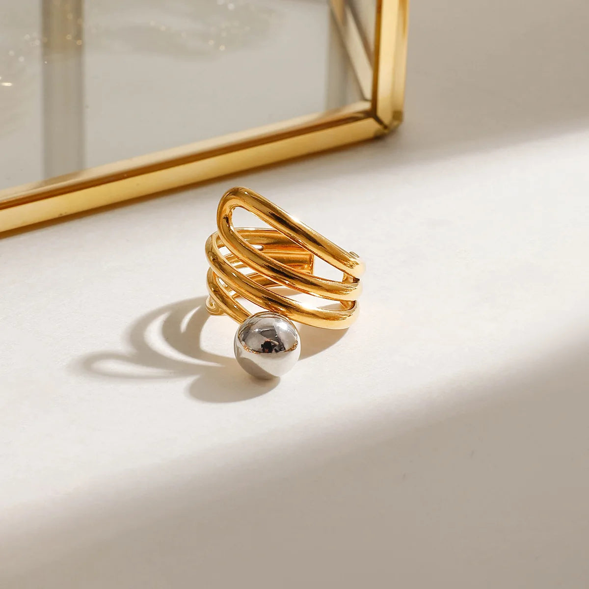 Anel Ajustável Banhado Ouro 18k - Lumivelle