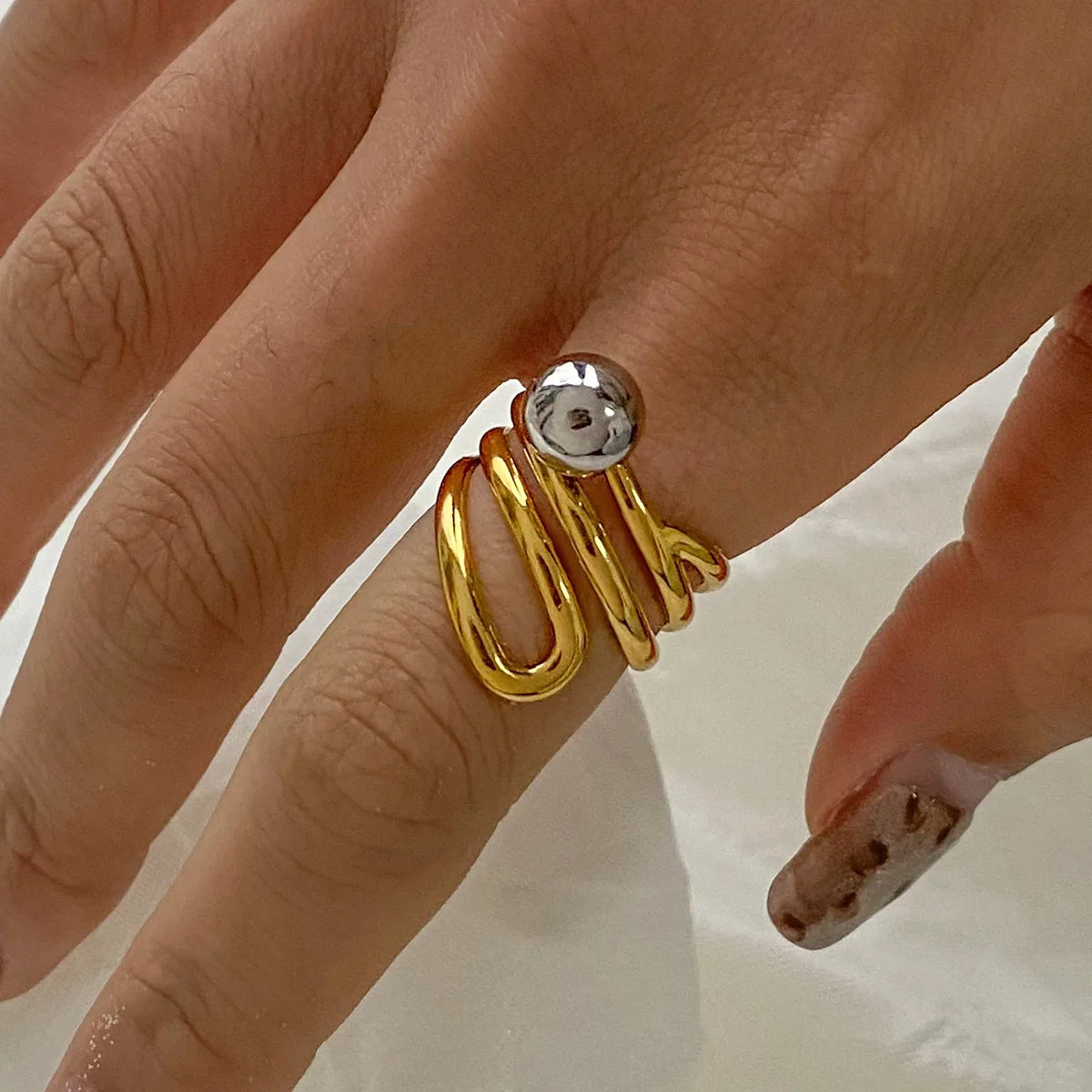 Anel Ajustável Banhado Ouro 18k - Lumivelle