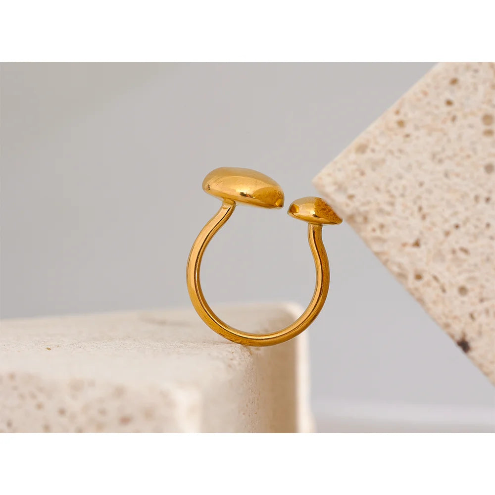 Anel Ajustável Banhado Ouro 18k - Calissa