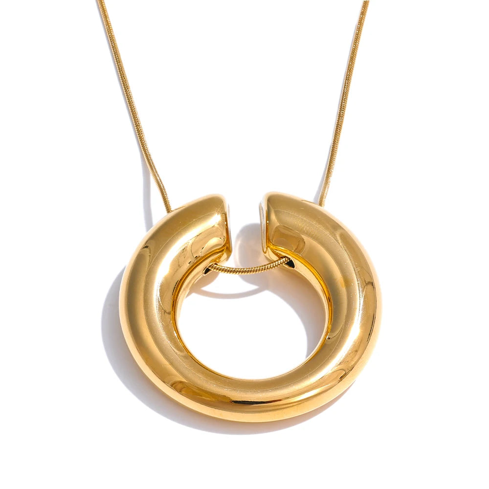 Colar Banhado em Ouro Circular 18k - Azine
