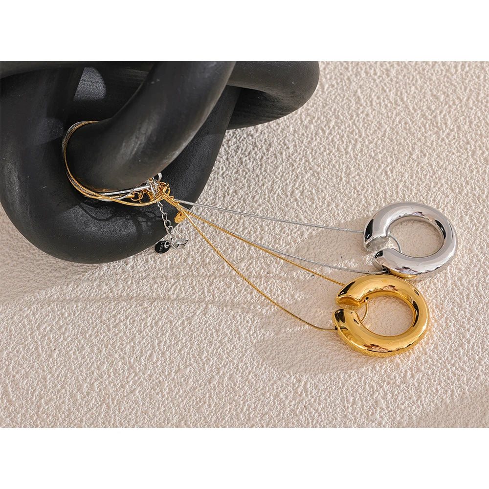 Colar Banhado em Ouro Circular 18k - Azine