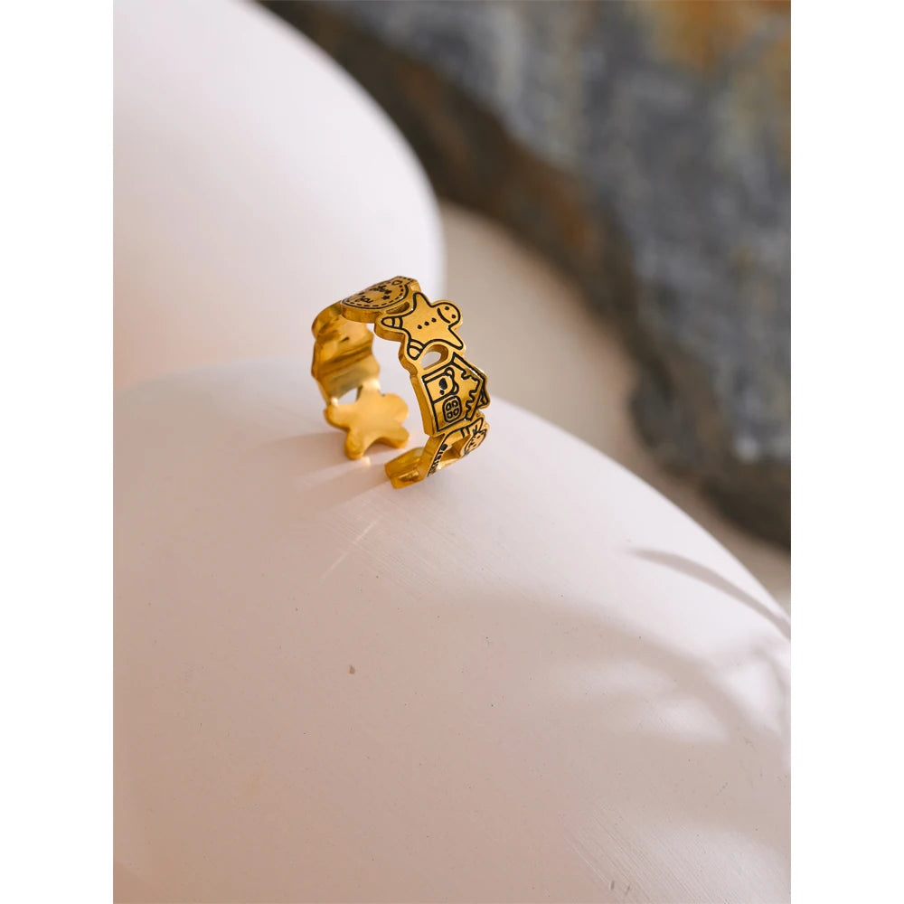 Anel Ajustável Banhado Ouro 18k - Minorya