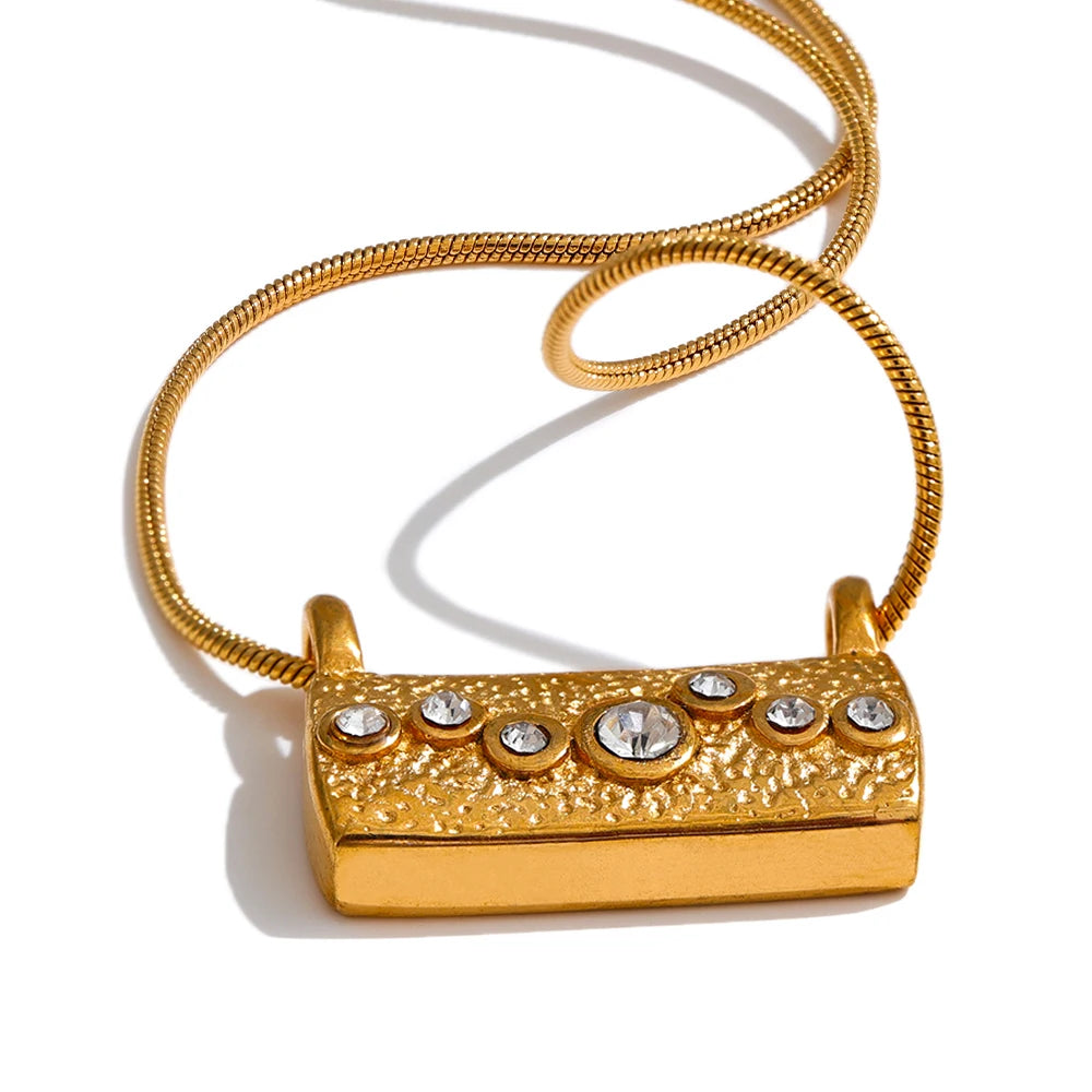 Colar Banhado em Ouro 18k Mini Bolsa - Delyra