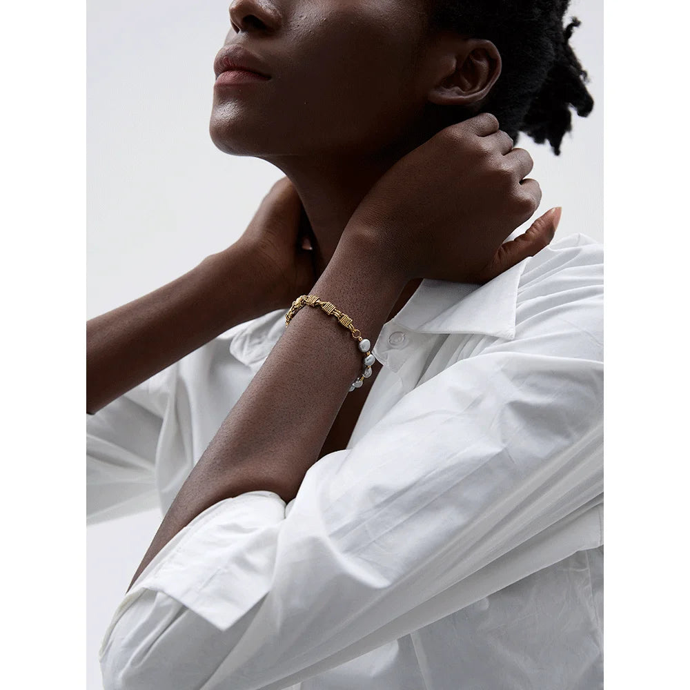 Pulseira Pérola Banhado em Ouro 18k - Avyssa