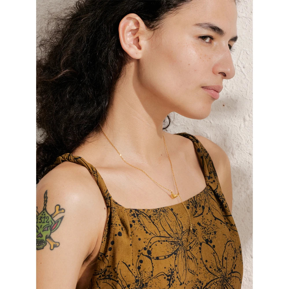 Colar Banhado em Ouro 18k - Aurora Boreal