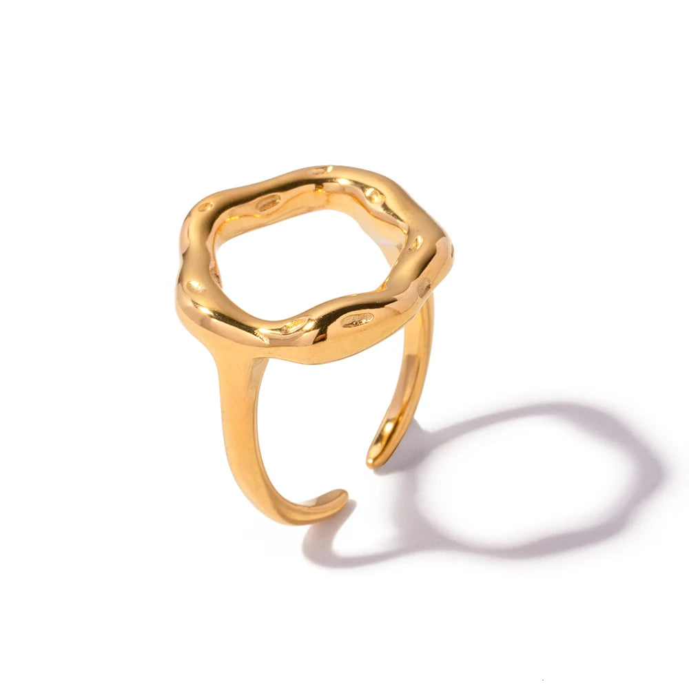 Anel Ajustável Banhado Ouro 18k - Claravelle