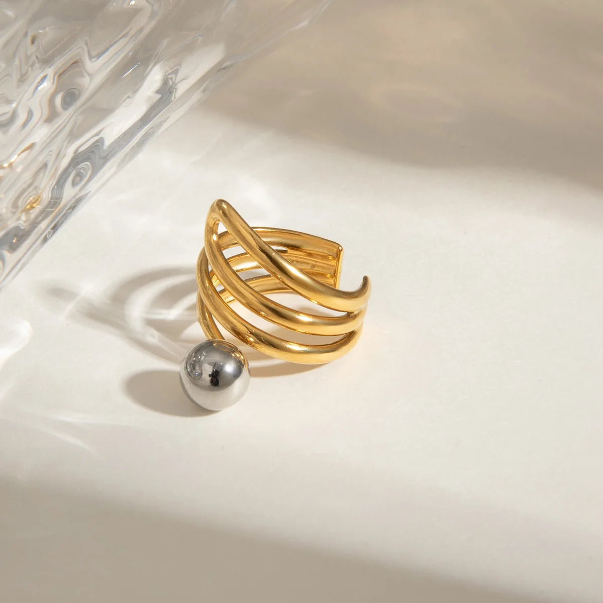 Anel Ajustável Banhado Ouro 18k - Lumivelle
