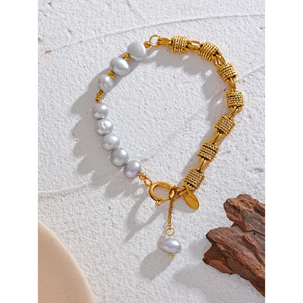 Pulseira Pérola Banhado em Ouro 18k - Avyssa
