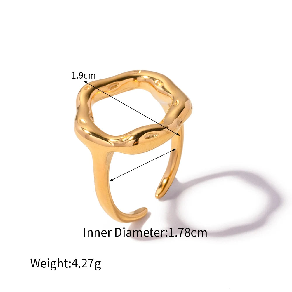 Anel Ajustável Banhado Ouro 18k - Claravelle